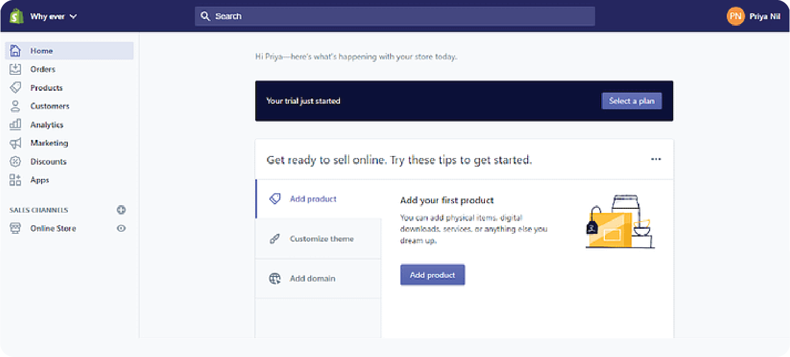 add your products
