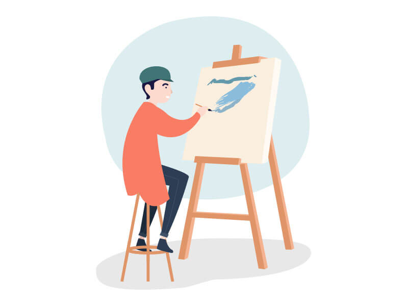 character-drawing-or-painting-on-a-canvas