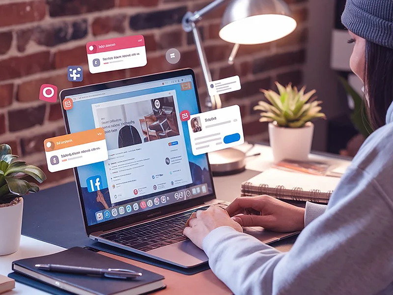connect with social media