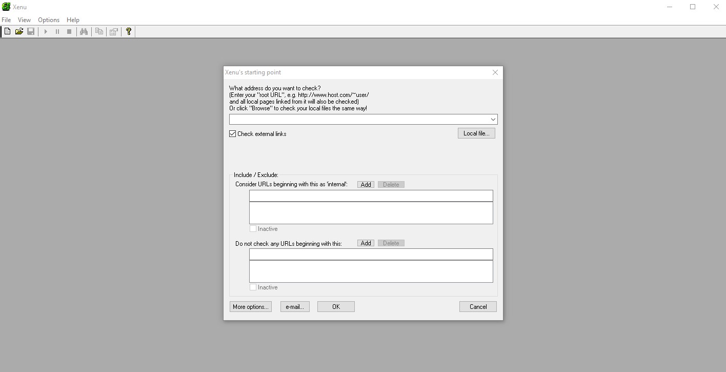 enter url in the field provided