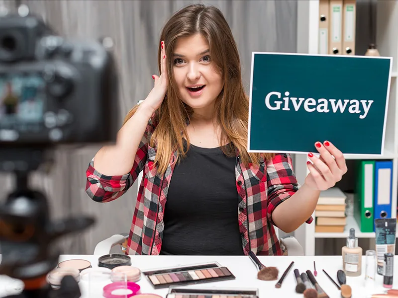 giveaway in a contest or co sponsor an award