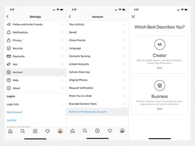 how to set up an instagram business account
