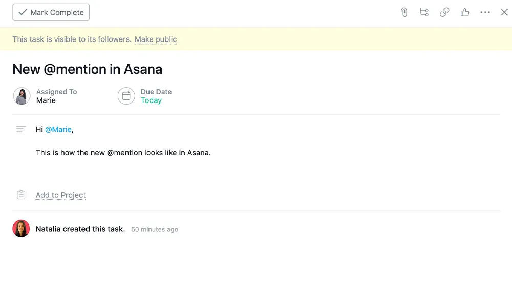 use @mention